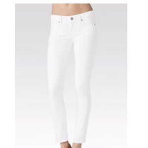 Paige Jeans skyline ankle peg optic-white sz 27
